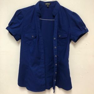 Express - essential stretch - navy blue - size small